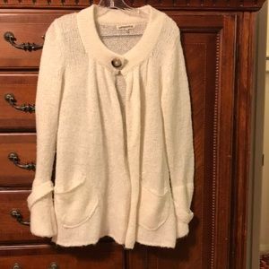 LoveStitch Cream button sweater cardigan